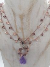 Carica l'immagine nel visualizzatore di Gallery, Collana "Le Catenelle" rosa e lilla