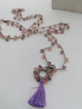 Carica l'immagine nel visualizzatore di Gallery, Collana "Le Catenelle" rosa e lilla