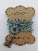 Carica l'immagine nel visualizzatore di Gallery, Collana "Le catenelle" -azzurro - Medium