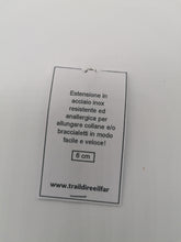 Carica l'immagine nel visualizzatore di Gallery, Catenella estensione con moschettone per collana o bracciale