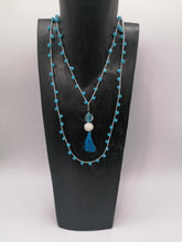 Carica l'immagine nel visualizzatore di Gallery, Collana "Le Catenelle" color azzurro turchese