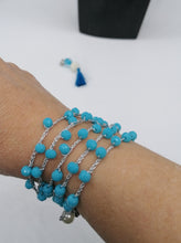 Carica l'immagine nel visualizzatore di Gallery, Collana "Le Catenelle" color azzurro turchese