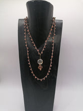 Carica l'immagine nel visualizzatore di Gallery, Collana "Le Catenelle" oro rosa e cristalli