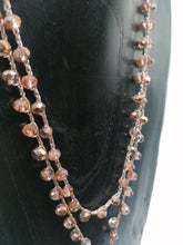 Carica l'immagine nel visualizzatore di Gallery, Collana "Le Catenelle" oro rosa e cristalli