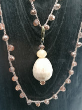 Carica l'immagine nel visualizzatore di Gallery, Collana "Le Catenelle" oro rosa e ceramica