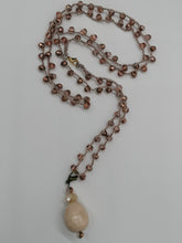 Carica l'immagine nel visualizzatore di Gallery, Collana "Le Catenelle" oro rosa e ceramica