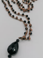 Carica l'immagine nel visualizzatore di Gallery, Collana "Le Catenelle" bronzo e cristalli