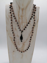 Carica l'immagine nel visualizzatore di Gallery, Collana "Le Catenelle" bronzo con ciondolo double face