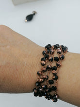 Carica l'immagine nel visualizzatore di Gallery, Collana "Le Catenelle" bronzo e cristalli