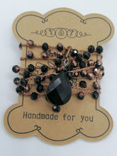 Carica l'immagine nel visualizzatore di Gallery, Collana "Le Catenelle" bronzo e cristalli