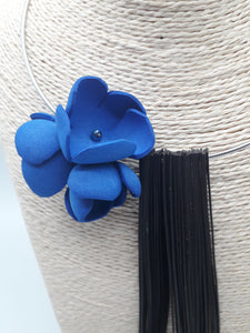 collana in camera d'aria di bicicletta e fiori in gomma - tra il dire e il fare