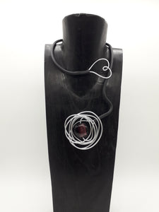Collana Le Modellabili - vetro viola melanzana - tra il dire e il fare