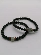 Carica l&#39;immagine nel visualizzatore di Gallery, Bracciale in pietra lavica e Labradorite - tra il dire e il fare
