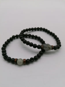 Bracciale in pietra lavica e Labradorite - tra il dire e il fare