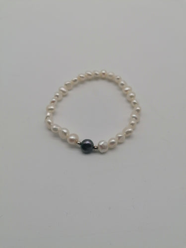 Bracciale con perle di fiume naturali - tra il dire e il fare