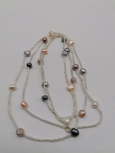 Collana maxi in perle di fiume - tra il dire e il fare