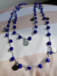 Collana "Le catenelle" - blu Cina - Large