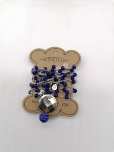 Collana "Le catenelle" - blu Cina - Large