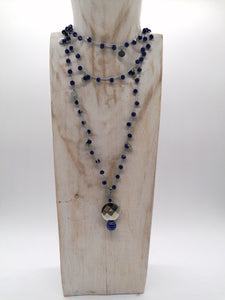 Collana "Le catenelle" - blu Cina - Large