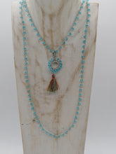 Carica l&#39;immagine nel visualizzatore di Gallery, Collana &quot;Le catenelle&quot; -azzurro - Medium
