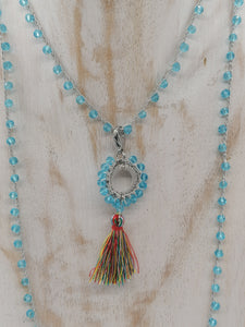 Collana "Le catenelle" -azzurro - Medium