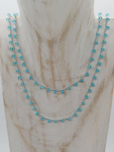 Carica l&#39;immagine nel visualizzatore di Gallery, Collana &quot;Le catenelle&quot; -azzurro - Medium
