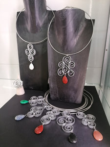 Girocollo " I Riccioli" con  pietre