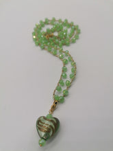 Carica l&#39;immagine nel visualizzatore di Gallery, Collana &quot;Le Catenelle &quot; verde acqua
