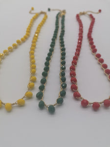 Girocollo "Le Catenelle" con cristalli opachi