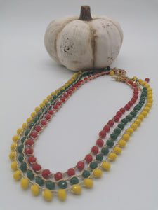 Girocollo "Le Catenelle" con cristalli opachi