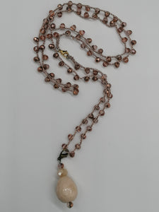 Collana "Le Catenelle" oro rosa e ceramica