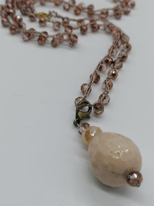 Collana "Le Catenelle" oro rosa e ceramica