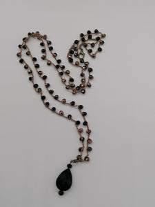 Collana "Le Catenelle" bronzo e cristalli