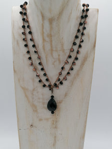 Collana "Le Catenelle" bronzo e cristalli