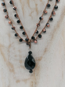 Collana "Le Catenelle" bronzo e cristalli