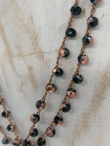 Collana "Le Catenelle" bronzo e cristalli