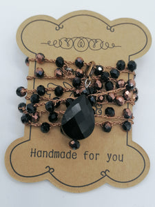 Collana "Le Catenelle" bronzo e cristalli