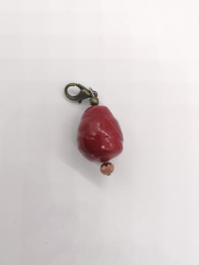 Collana "Le Catenelle con ciondolo in ceramica rosso