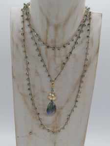 Collana "Le Catenelle" azzurro e oro